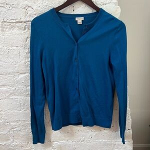 J. Crew Factory Blue Caryn Cardigan